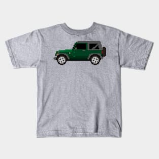 Jeep Wrangler Pixelart Kids T-Shirt